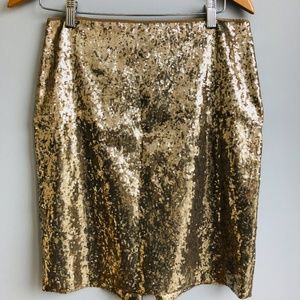 Gold Sequin Skirt